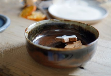 handgetöpferte Keramik Bowl Schälchen für Oliven, Nüsse oder Pralinen